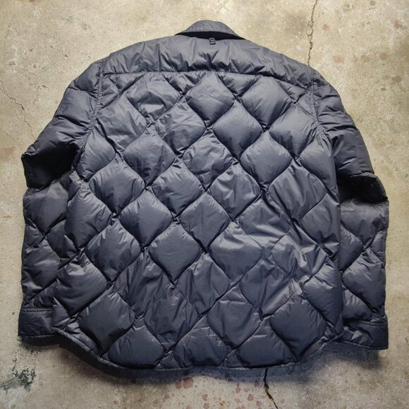 Designer 'Rag & Bone' dark grey/black down quilted hunting jacket men's XL - Picture 5 of 8